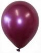 Basksz bordo balon 12 inc balon