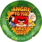 Angry bird tabak parti malzemesi 8 adet